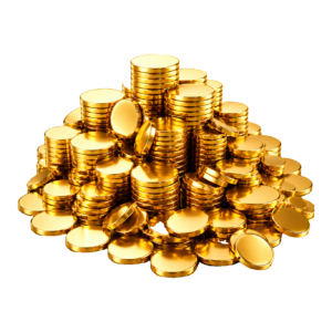 Gold coin hoard — 57,500 credits