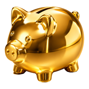 Gold piggy bank — StudioUI Pro